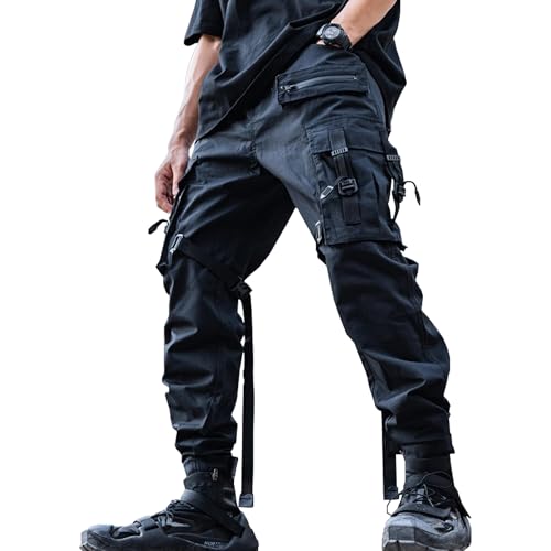 Tech Pants Men Tactical Pants Men Black Cargo Pants for Men Baggy Men'S Pants Mens Elastic Waist Pants Mens Pants