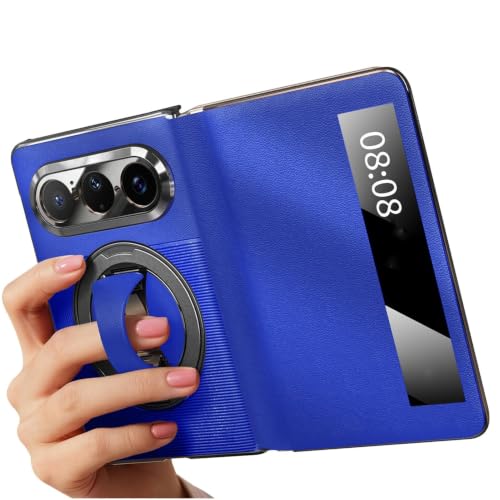 Coque Huawei Pura X Max anti-choc dragonne et protection caméra bleu