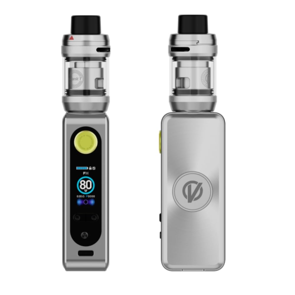 Kit GEN SE Vapo’resso Box Mod Vape Batterie 18650 (non incluse) 80 W 3 ml/6 ml Réservoir iTank T Bobine GTi 0,2ohm 0,4ohm Cigarette électronique DTL Original (Argent arctique) - No Nicotine