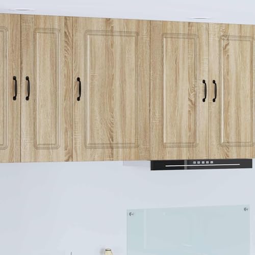 Fecpoo Armario de cocina de madera de roble Sonoma, 50 x 31 x 80 cm, con mucho espacio de almacenamiento