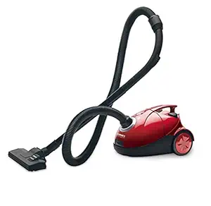 Eureka Forbes Quick Clean DX Vacuum Cleaner with 1200 Watts Powerful Suction Control, 3 Free Reusable dust Bag worth Rs 500, comes with multiple accessories, dust bag full indicator (Red), standerd