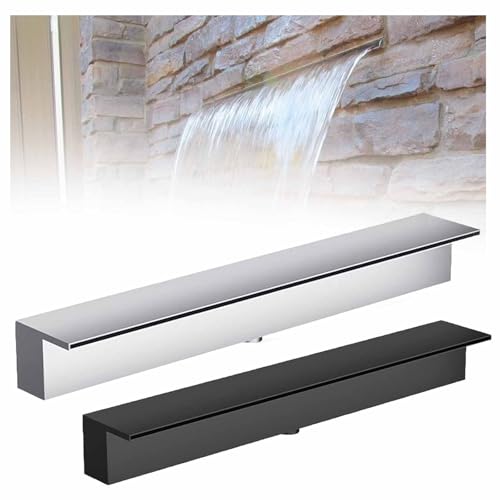 Kit de déversoir pour cascade extérieure anti-rouille de 40 cm pour réparer une fontaine