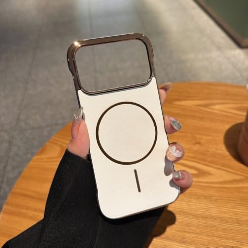 Coque iPhone 17 Pro sans bordure électroplaquée fil d'or