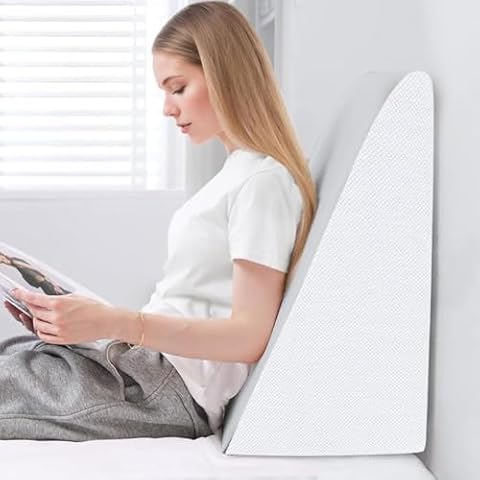 QUINEEHOM 12 Inch Bed Wedge Pillow Cover