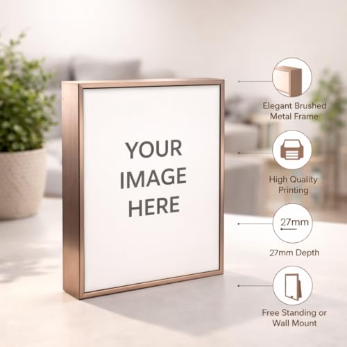 Image of Rangoli Personalized Photo Frame Size- 200mm x 150mm x 27mm | Custom Picture Frame with Your Photo | Premium Tabletop Frame for Home Decor, Gifts for Birthday, Anniversary & Special Occasions.. D-1