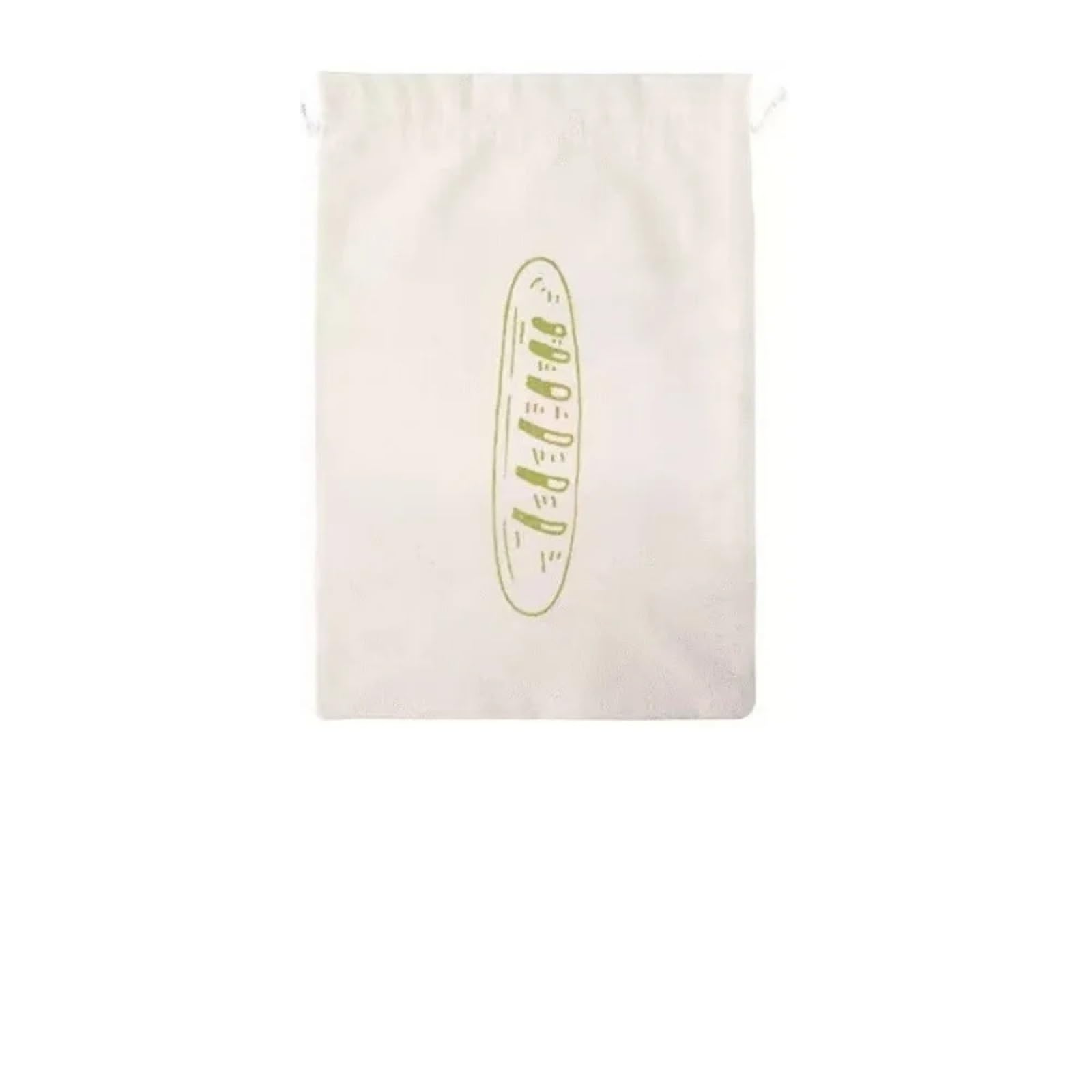 ApuaVireo&Co Linen Bread Bag A Reusable Linen Bread Storage Bag - An Unbleached Drawstring For Homemade And Pastries(Green)