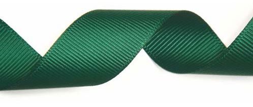Grosgrain Ribbon GRN 25MMX10, Fabric, Bottle Green, 12.1 x 12.1 x 3.08 cm