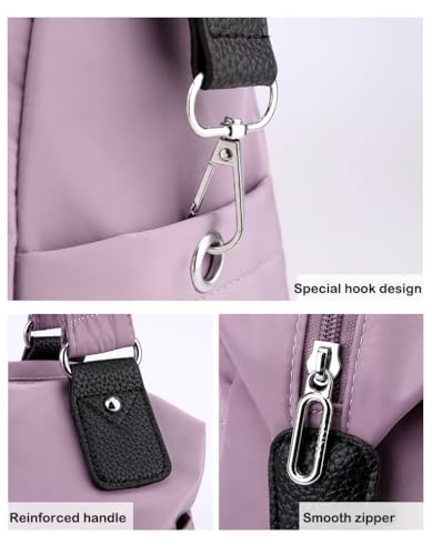 Bolso tote para mujer con múltiples bolsillos resistente al agua miniatura 7