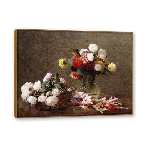 Toile Floral Henri Fantin Latour pour une Decoration Murale Salon
