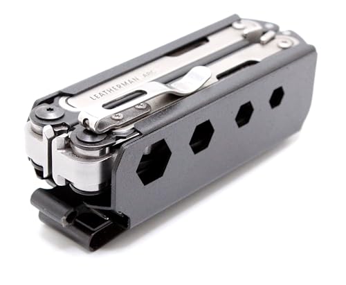 ARC SHEATH w/BIT KIT slot Compatible with Leatherman ARC multitool & Bit kit - DESIGNED BY RAE GEAR (1.5' SPRING STEEL BELT CLIP)
