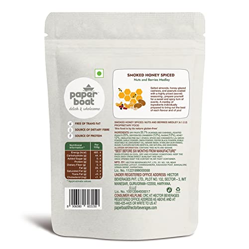 Image of Paper Boat Signature Trail Mix Combo | Protein Crunch Nuts and Seeds Medley (1 X 1000gms) + Honey Glazed Nuts (1 X 200gms)