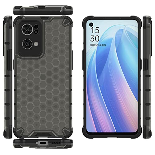 Image of Glasgow Back Case Cover Compatible with Oppo Reno7 Pro 5G (Stylish Design) - Black