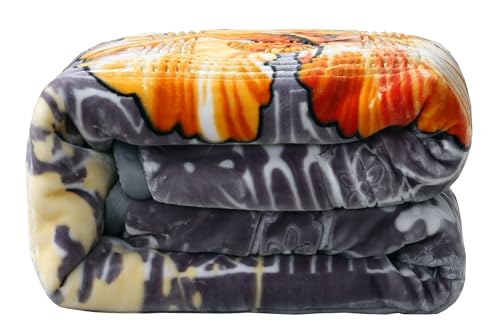 Image of Nestl Korean Mink Blanket Queen Size - 9 Lbs Velvet Fleece Korean Blanket - 2 Ply Warm & Thick Winter Blanket - Wrinkle & Fade Resistant - 79 x 94 Inches (Grey)
