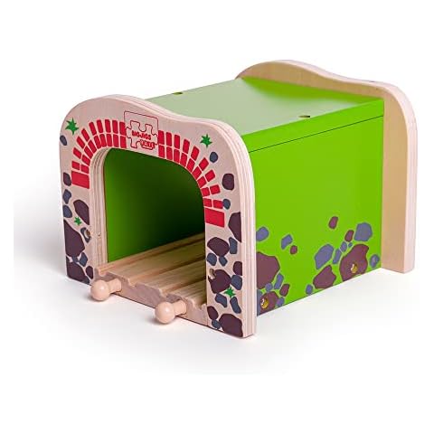Bigjigs Rail Double Wooden Train Tunnel Cover
