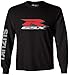 Factory Effex 17-87414 'SUZUKI' Long Sleeve T-Shirt (Black, Large)