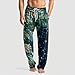 WENKOMG1 Christmas Pajama Pants Family - 3D Pattern Loose Lounge Sleepwear Leisure Pajama Pant Xmas Mens Pajama Cool Man Fashion Clothing Pantalones Para Hombre Navidad (L - Blue)
