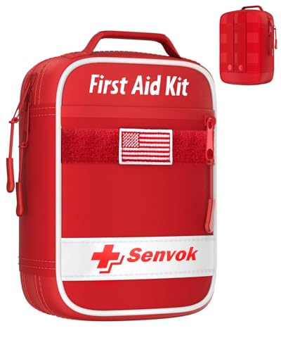 Senvok 121 Pcs First Aid Kit for Car, Home &...