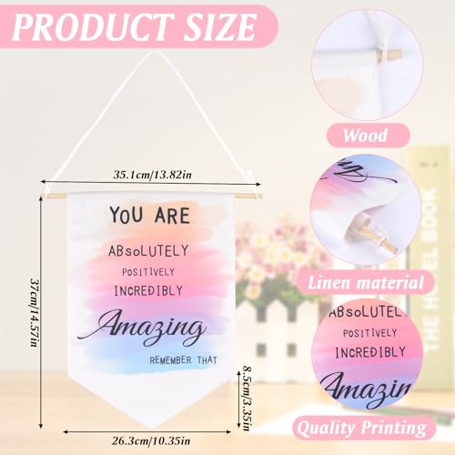 HICOHAND Inspirierende Wandkunst, You are Amazing Positive Affirmations, Leinwand zum Aufhängen