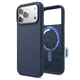 elago Cover Magnetica in Silicone Liquido per iPhone 17 Pro Max (6,9") – Compatibile con MagSafe, Antiurto, Sottile, Finitura Soft-Touch (Indaco Jeans)