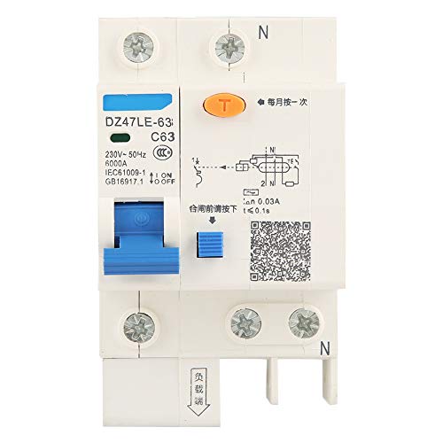 RCCB 230V 63A disjoncteur différentiel 4Ka pour espace restreint