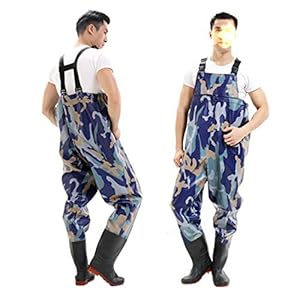 Vissende Borst steltlopers Borst steltlopers Vissende steltlopers voor mannen en vrouwen Waterdicht Nylon/PVC Boot Voet Jacht steltlopers met laarzen Vissende Obers Lichtgewicht steltlopers Jacht Bo