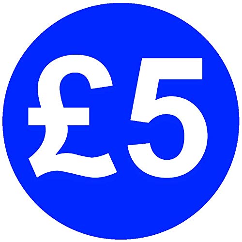30mm Price Stickers Pack of 100 - Bright Blue - £5