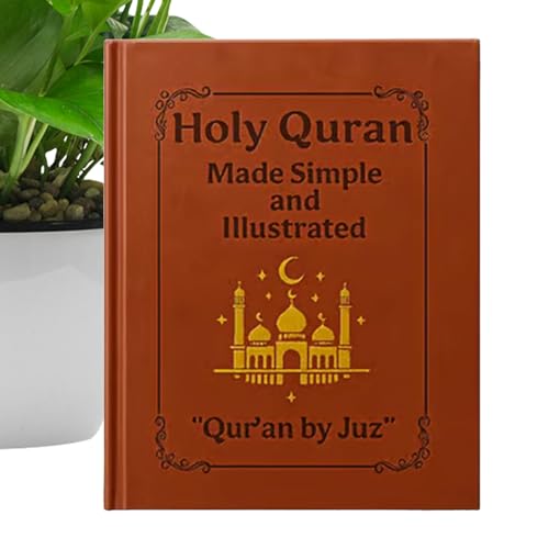 Kuehssn The Quran Journeys, libro de estudio espiritual, libros de aprendizaje religioso y espiritual, guía de las Escrituras para viajes, hogar, iglesia, oración, hombres, adultos, abuelos