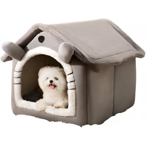 PET OFFICER ���ƔL�̓~�̃y�b�g�n�E�X�A�h�[���^�A�􂦂�A�g�����A�h���A�ᔽ���f�ނō���A���킢���N�}�̎��A�����Ɖ��O�ł̎g�p�ɓK���Ă���A���^���ƒ��^���ɓK���Ă���A�I�[���V�[�Y�� �� (�O���[,L:50*45*42cm)