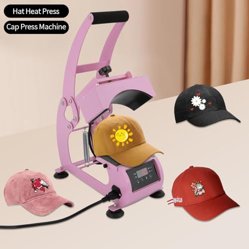 Prensa para gorras 2-en-1 500W con control digital miniatura 4