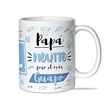 LINFORMAL Taza Padre Primerizo – Regalo Original para Hombre – Idea Especial Primer Día del Padre – Taza Papá (PAPA NOVATO)