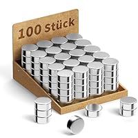 100 Stück Magnete Stark Neodym Magnet Extra Stark Kleine Magnete 5x3mm für Magnettafel Kühlschrank Whiteboard Mini für Magnetwand Pinnwand Magneten Selbstklebend Magnetplatte