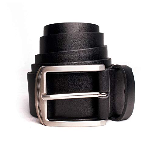 Kit 2 Cintos Masculinos Casual em Couro 40mm Preto Marrom New Basic (95, Preto, Marrom)