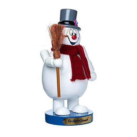 Kurt Adler Wooden Frosty Snowman Nutcracker