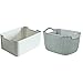 Curver Style, Caja Organizadora, Blanco Vintage, S (7 L) + 230010 Rectangular, Azul Bruma, 27.6x20.2x15.2 cm