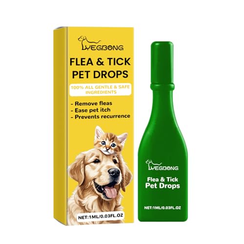 Leistungsstarke Tropfen zur Abwehr von Parasiten bei Katzen und Hunden - Wirksames Mittel zur Abwehr von Parasiten bei Haustieren (1PCS)