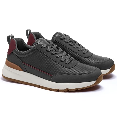 Mens Casual Shoes Comfortable Dress Sneakers Lightweight Lace-up Non Slip Walking Shoes2