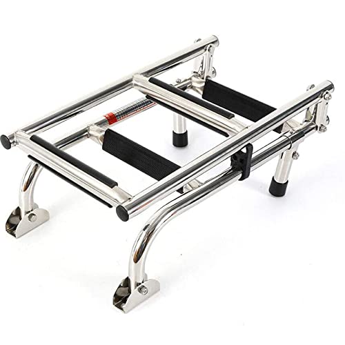 Échelle pliante 3/4 marches pour bateau en acier inoxydable