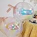 12Pcs Iridescent Round Foil Balloons, 22