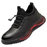 Men's Industrial Work Boots Steel Toe Safety Shoes Non-Slip Construction Warehouse Factory