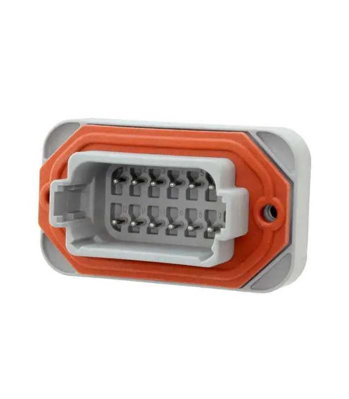 Conector serie DT15 hembra de 12 vías para circuito impreso automotriz