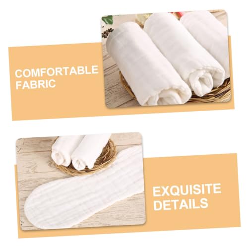 Yardwe 6pcs Muslin Burp Cloths Cotton Reusable and Washable Breathable Diapers for Newborns for Showers and Daily Use for Boys and Girls3