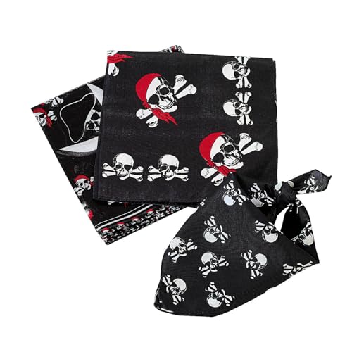 Pirate Bandanna - Apparel Accessories - Hats - Bandannas - 12 Pieces