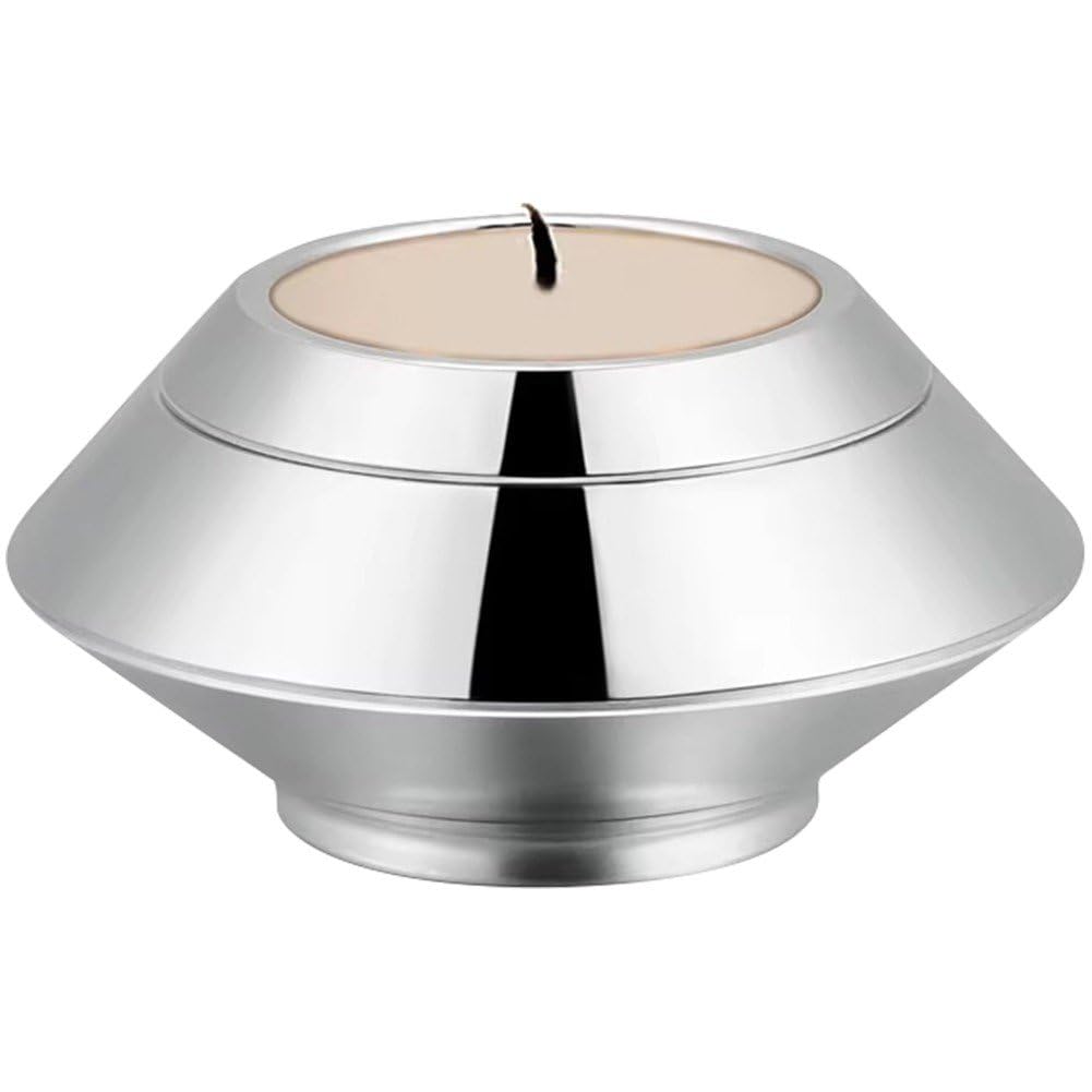 Muteitt Small Cremation Urns for Ashes, Decorative Urn with Candle Holder, Small Keepsake Cremation Urns for Men and Women