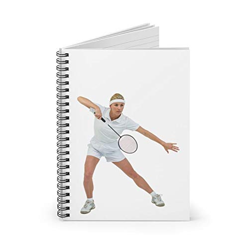 SpreadPassion Badminton Player Notebook - Badminton Player Journal - Ruled Line Pages - Gift Idea - Gratitude Journal - Memory Book - Diary