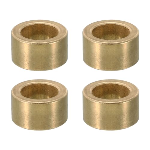 M12 Brass Spacers, 4 Pcs Metal Spacer Brass 12mm ID x 18mm OD x 10mm L Brass Spacers Screw Standoff for 1/2 Inch or M12 Screw