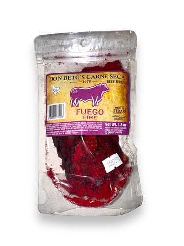Don Beto's Carne Seca Fuego Fire Beef Jerky, Made in Texas, 1.3 oz