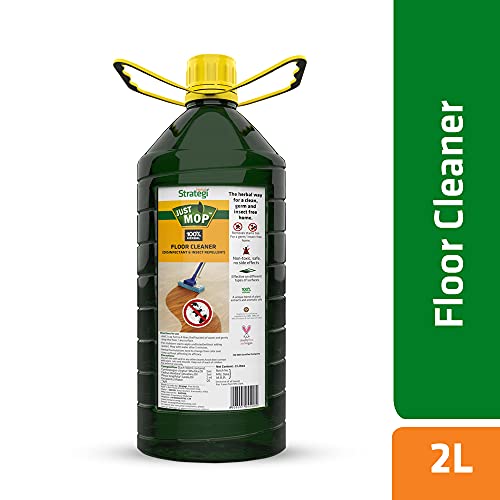 Herbal Strategi – Herbal Floor Cleaner, Dish Wash Liquid & Glass Cleaner Spray |Disinfectant & Insect Repellent |100% Herbal | Biodegradable | Skin & Baby Safe | Combo Pack | 2L & 500ML & 500ML (Pack of 3)