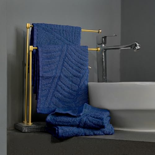 Image of MUSA Banana Face Towels | 400 GSM | Terry Face Towel Set of 4 with Free Bag | Super Soft & Ultra Absorbent Towels for Facewash | Face Towel for Women, Men (Midnight Blue)