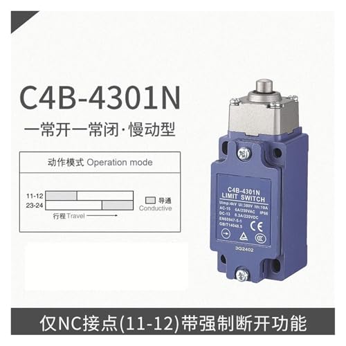 Micro interrupteur de voyage C4B-4101N et fin de course pour automatisme
