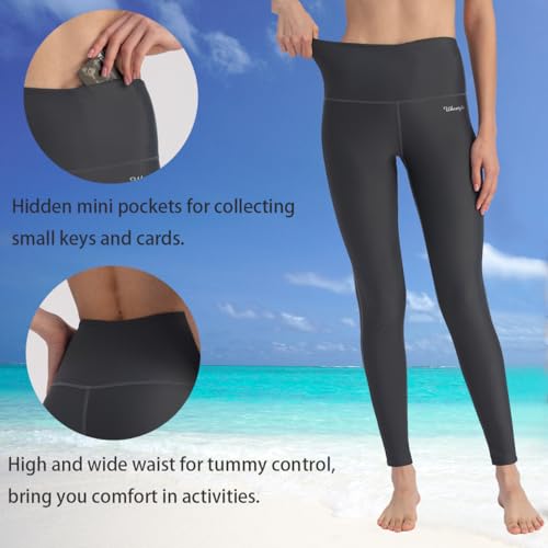 image for Ubestyle UPF 50+ High Waist Women's Swim Pants Swim Leggings Swimming 